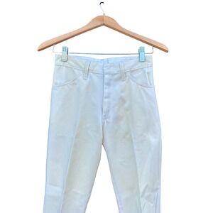 Vintage Key Man Measure Made Slacks Kids Yellow Pants Classic Style Sz 8 26"x25"